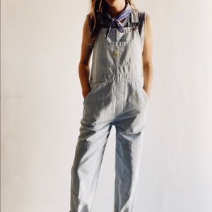 Hey Gang - NWT The Washed Railroad Knee Patch Overalls!
